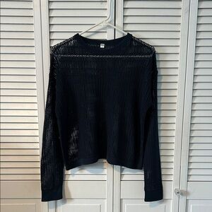 Dark Navy Mesh Knit